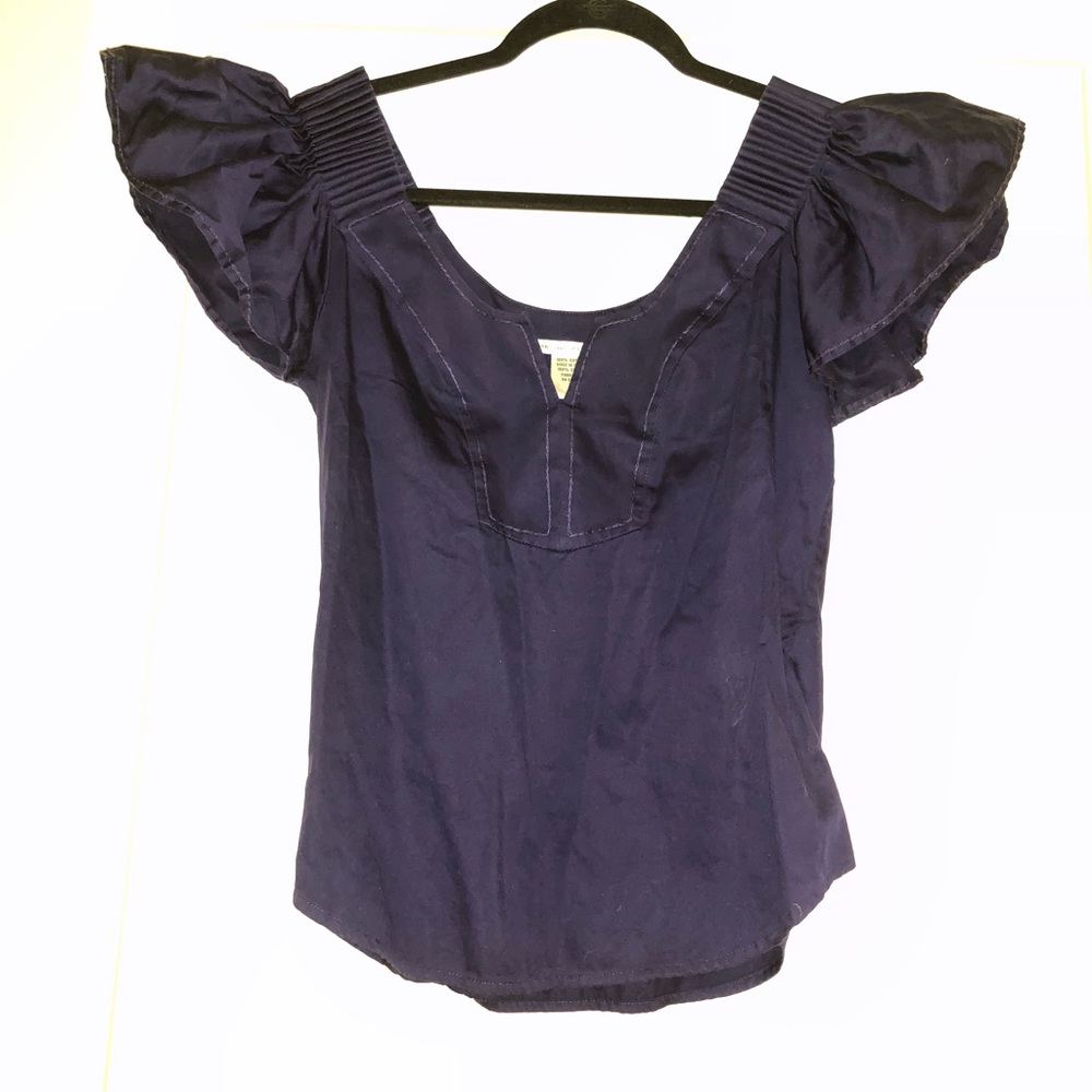 Diane Von Furstenberg :: Sexy Blue Violet Blouse